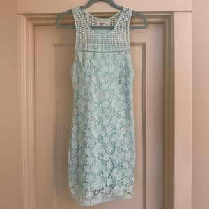 Abercrombie & Fitch Mint Lace Mini Dress